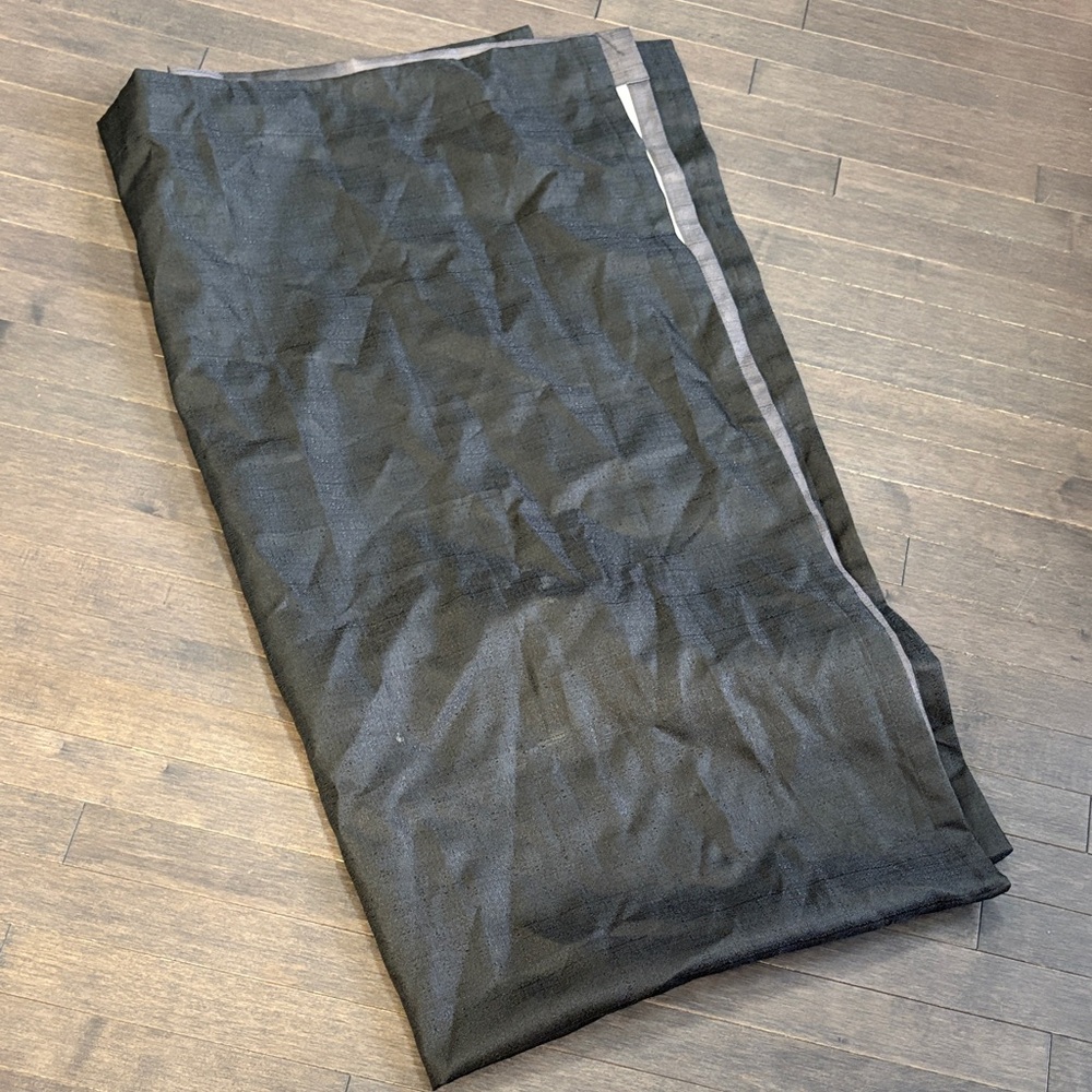 Two Black Black Out Curtains (42 x 74)